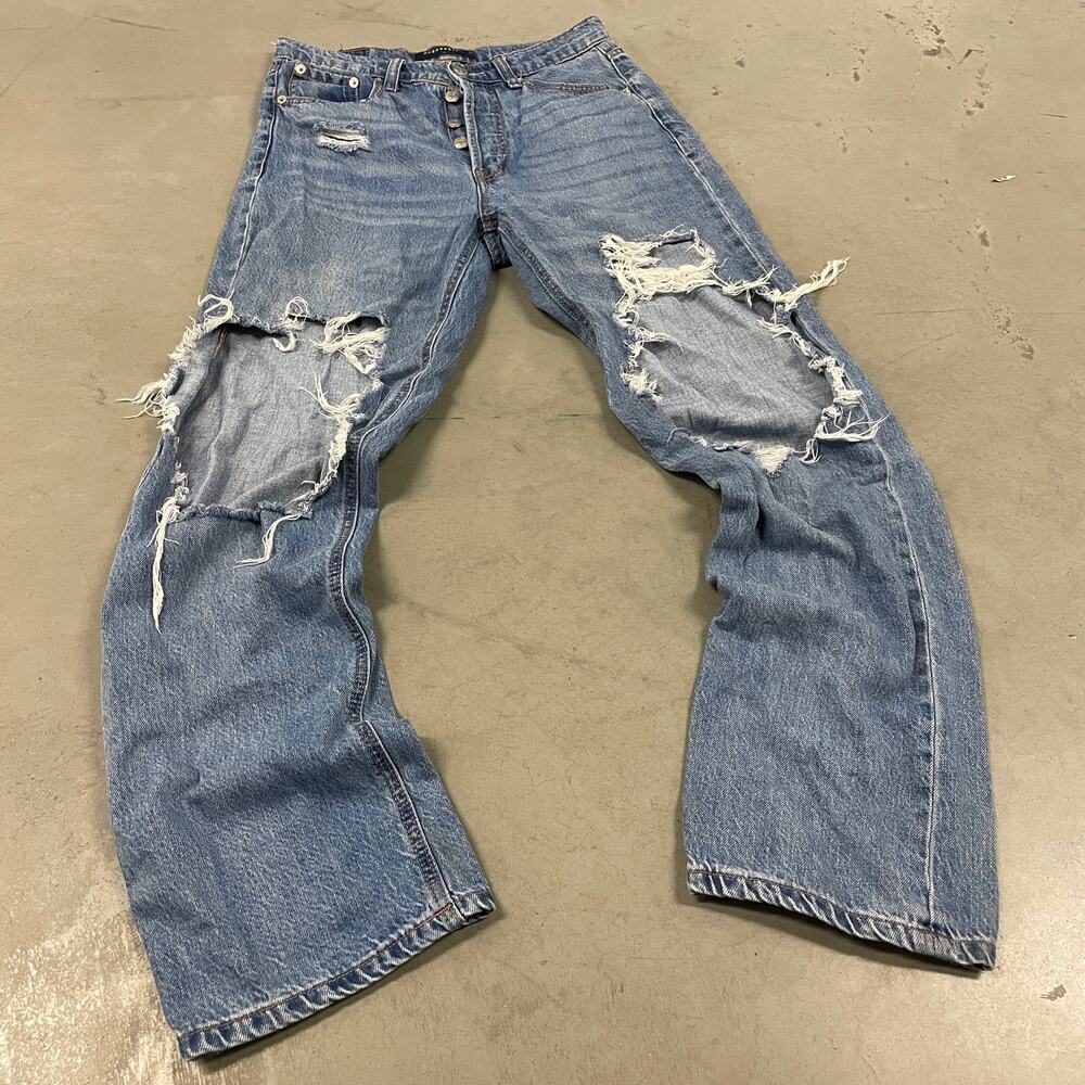 Y2K baggy ripped Aeropostale jeans 27x30